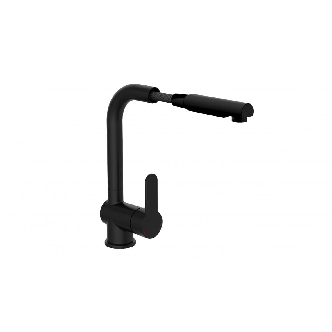 79760 LONDON Sink mixer, black matt, with pull-out spout