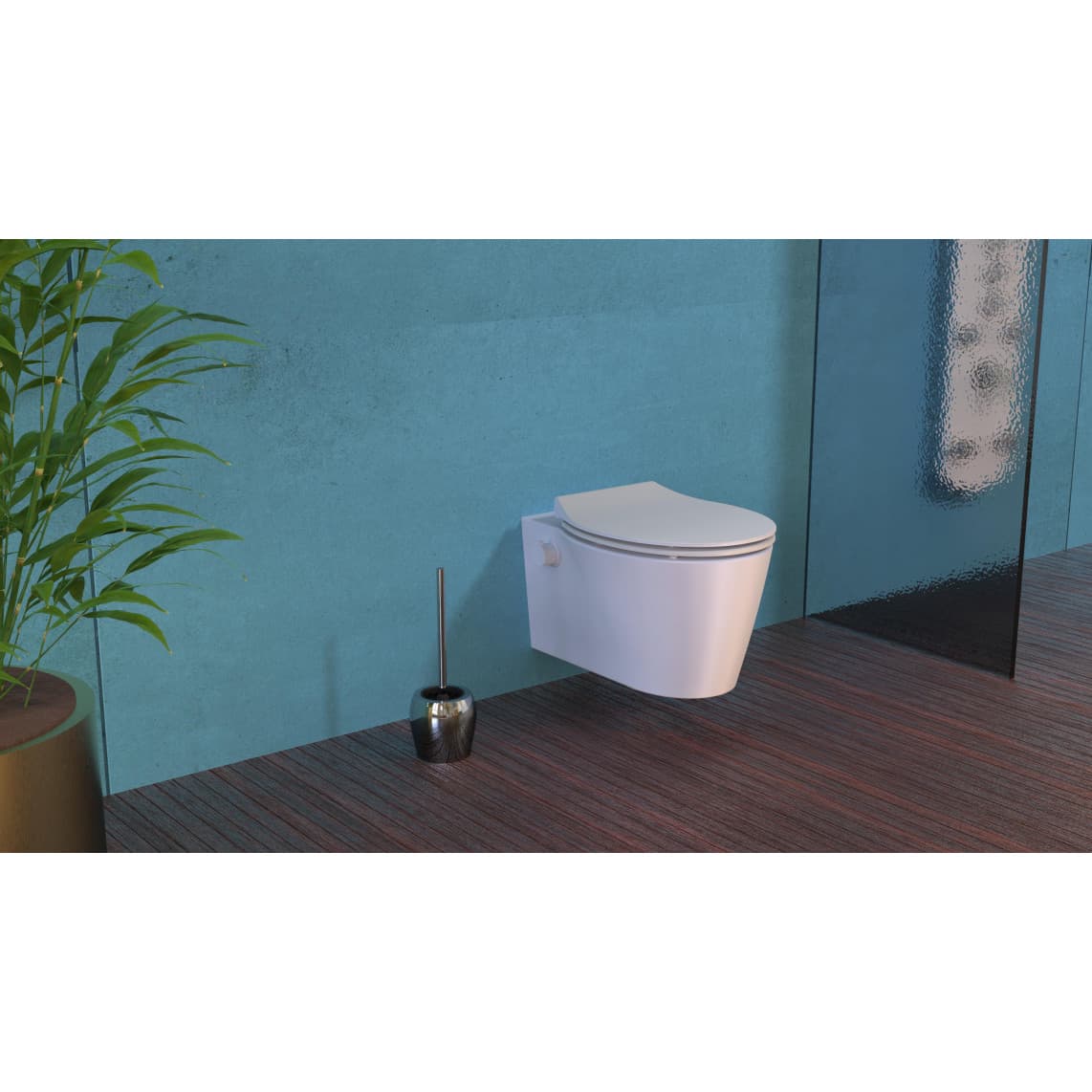 BA0100 Toilet brush holder, chrome