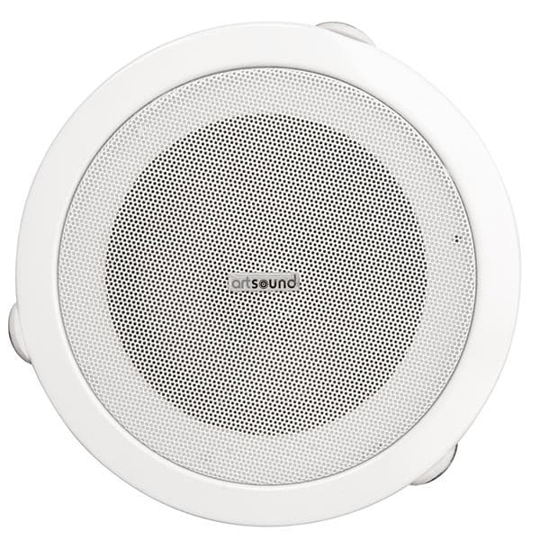 Mdt400, encastrable haut-parleur, 4", 100V, 1.5 - 3 - 6W, rond, métal, Blanc