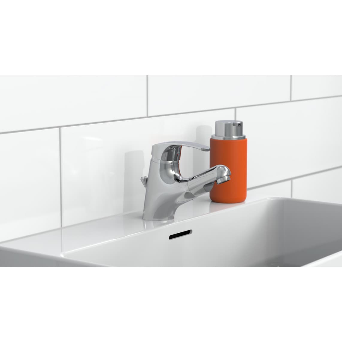 NI075TCO VICO Mitigeur lavabo, chromé, avec douchette à cheveux extractible