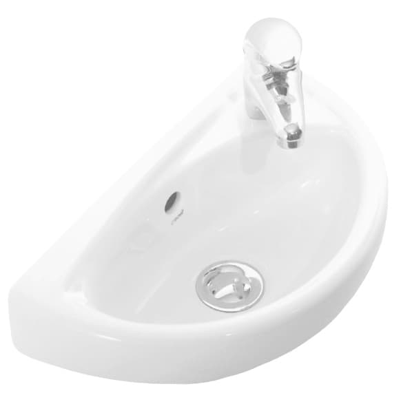 LAVE-MAINS AVEC PLAGE DE ROBINETTERIE 39X23CM