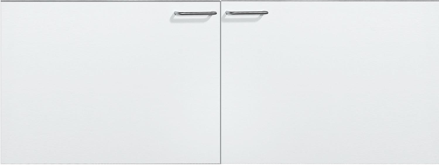 SOUS MEUBL. BIZZY 2 PORTES 80CM BLANC
