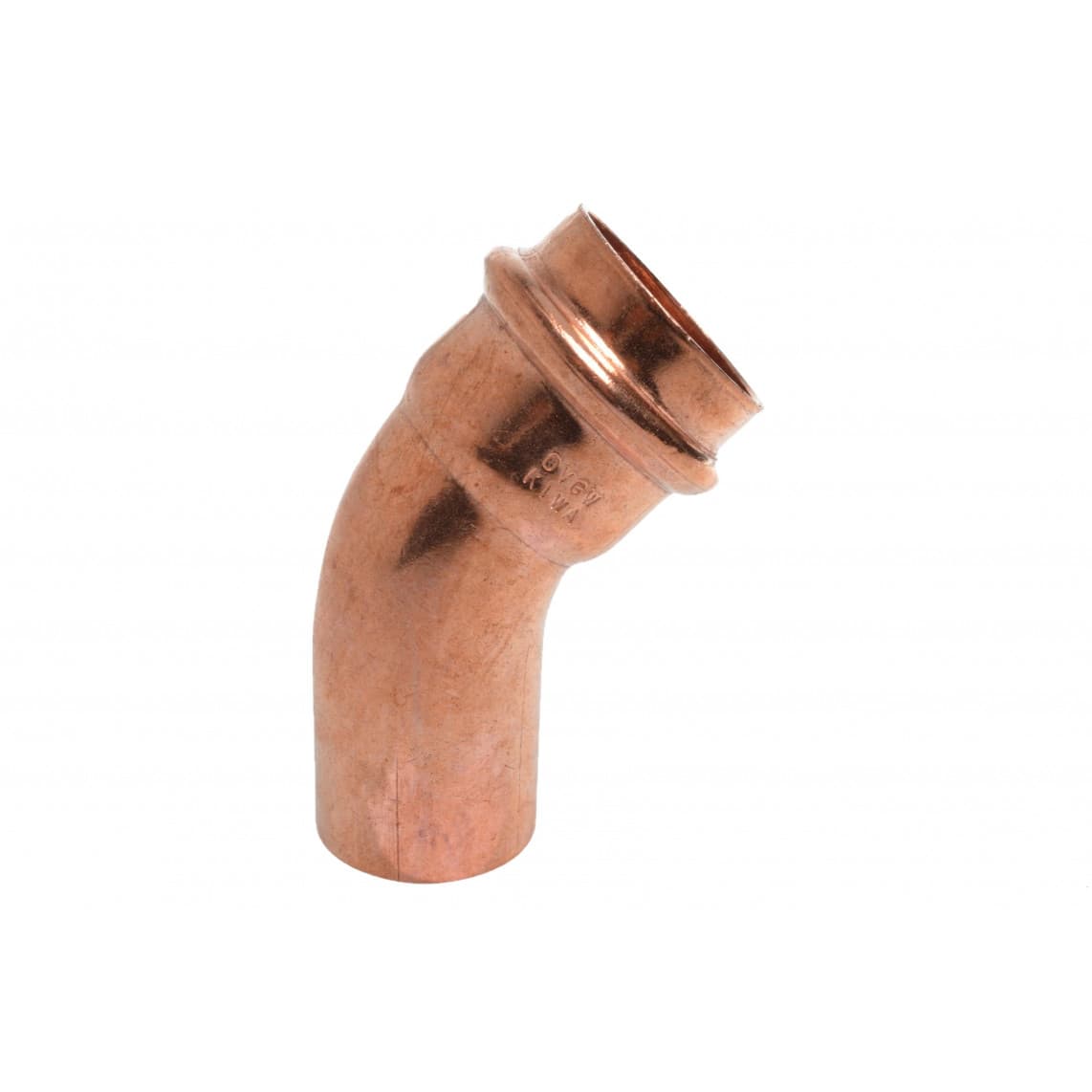 988613460 CU arc 45°, vierge, 22 mm, 1 manchon, (P5040) (10x)