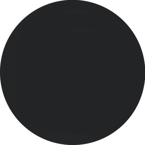 Enjoliveur avec bouton de réglage pour variateur rotatif Berker R.1 / R.3 Noir, brillant