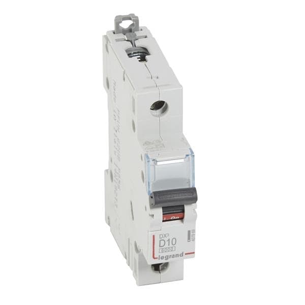 Disjoncteur DX³ 6000A / 10kA 1 pôle courbe D 10A 400V 1 module