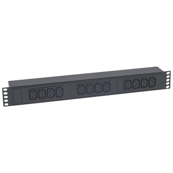 19 LCS² - équipements - bloc d'alimentation 230 V - 12 x C13 - Noir