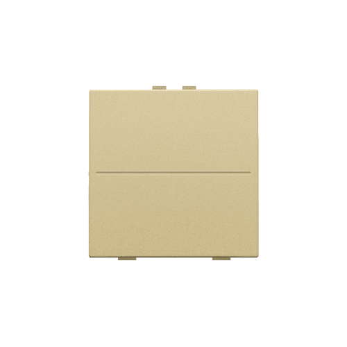 Touche simple pour interrupteur sans fil ou bouton-poussoir à deux boutons de commande, couleur gold coated