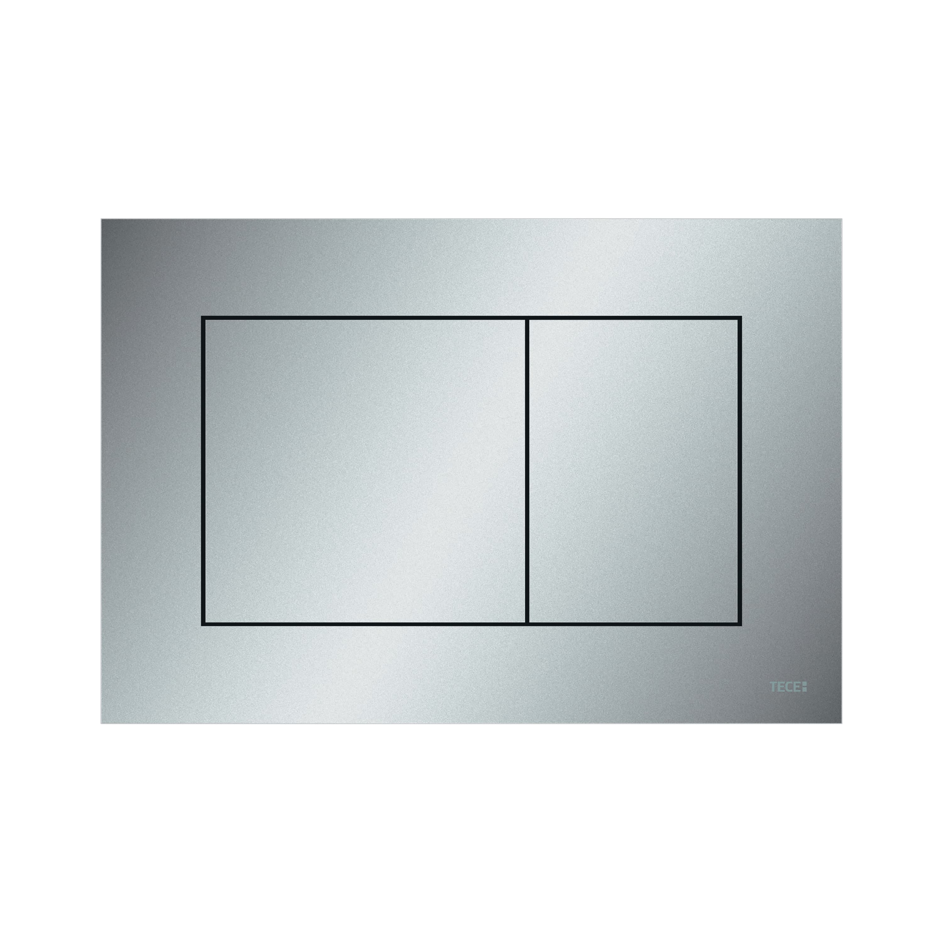 TECENOW PLAQUE DE DÉCLENCHEMENT WC -DOUBLE CHASSE - CHROME MAT