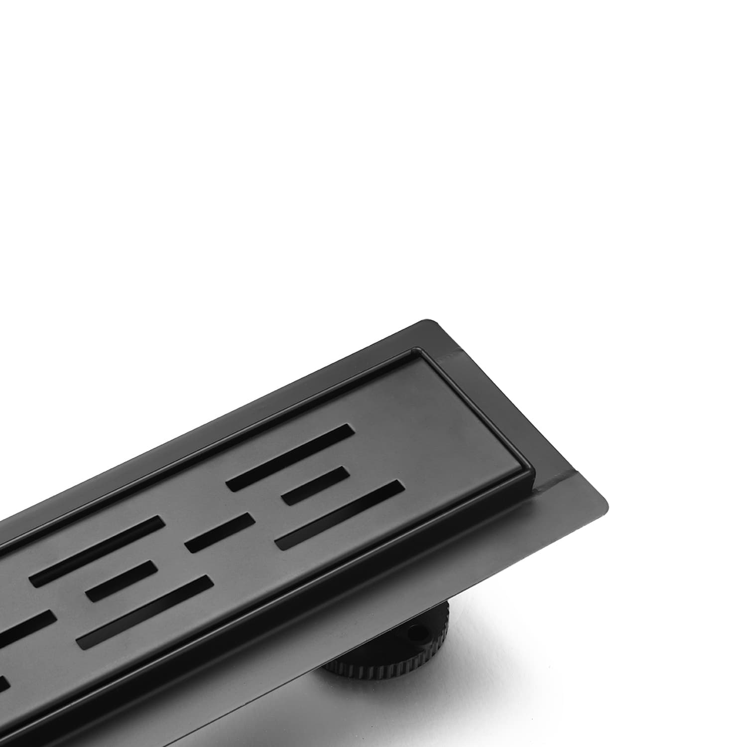 ALONI CANIVEAU DE DOUCHE – AVEC GRILLE – COMPLET – 80CM – NOIR MAT