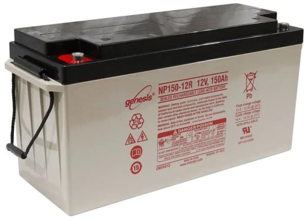 Batterie rechargeable Gel 12Vdc 150Ah 483 x 170 x 242mm 47.13kg