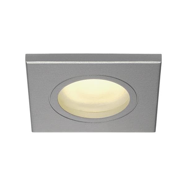 Dolix Gu10 carré encastré, carré, Gris Argent, maximum 35W