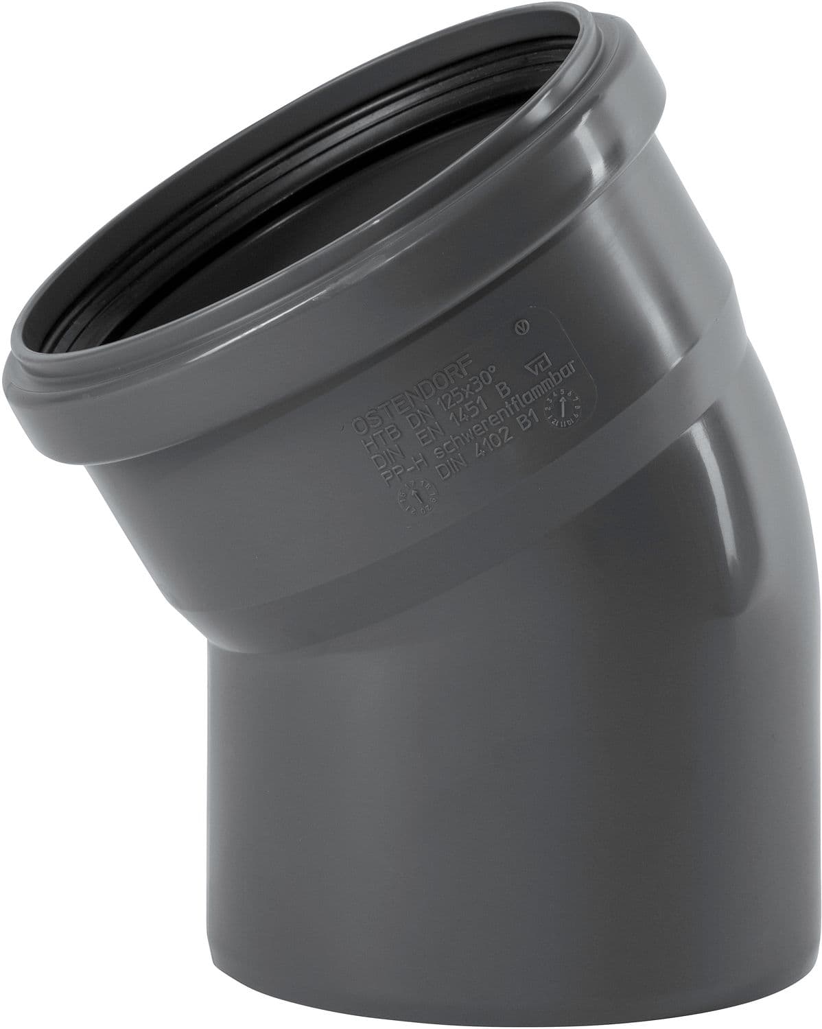 COUDE 30° MF 125MM PP HT-SAFE OSTENDORF