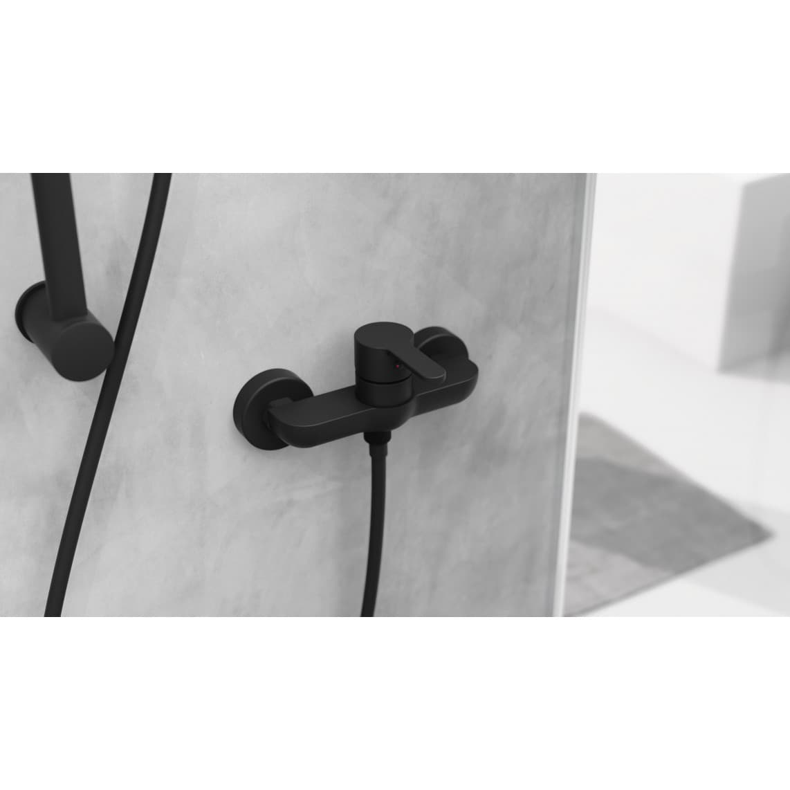 44406 DENVER Mitigeur douche, noir mat
