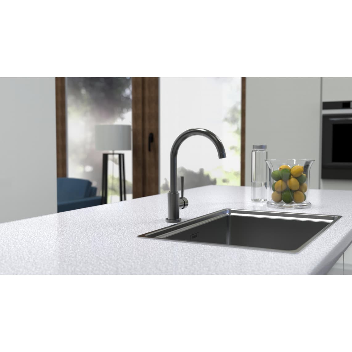 79162 CORNWALL Sink mixer, graphite matt