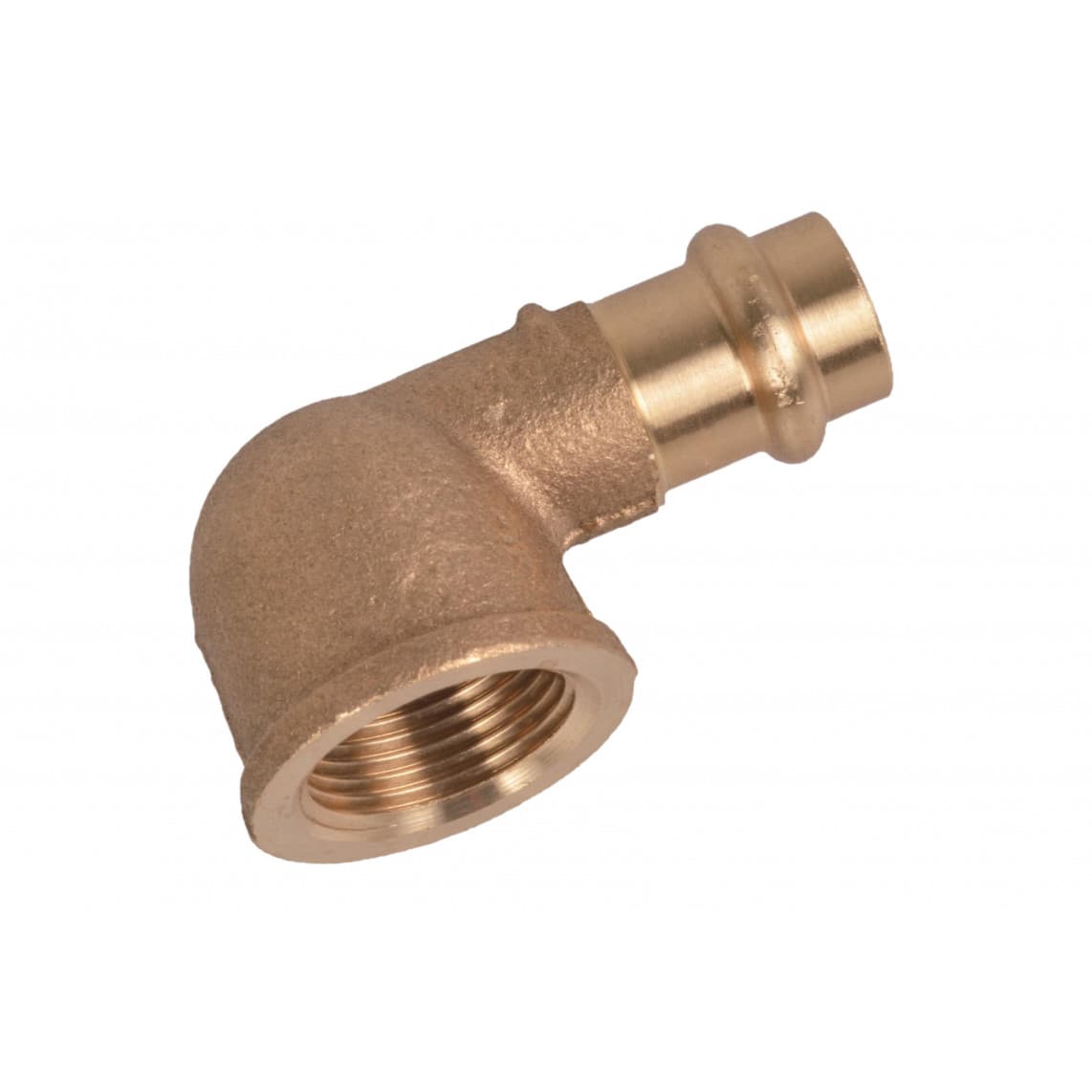 988621154 BR coude 90°, vierge, 12 mm x 1/2" F, 1 manchon, (P4090g)