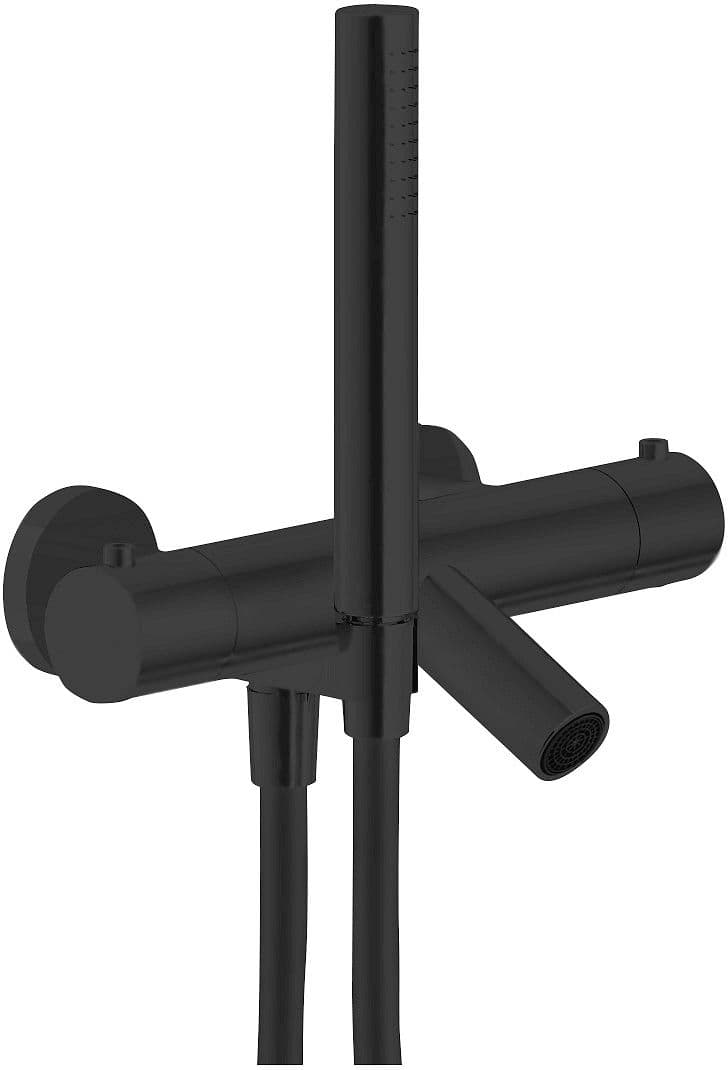 THERMOSTAT BAIN LIVE NOBILI COMPLET NOIR MAT