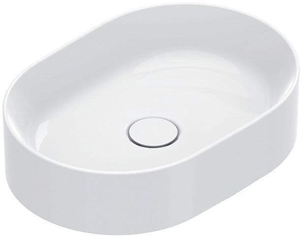 VASQUE A POSER ZERO CATALANO CATAGLAZE+ 50X35 H12 SANS TROP-PLEIN BLANC
