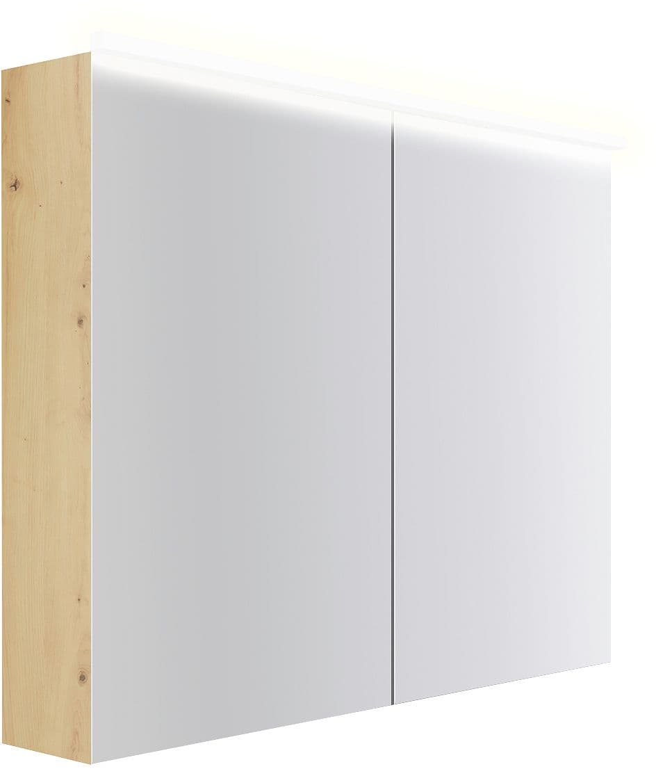 ARMOIRE TOILETTE COFFEE 2 PORTES 1000MM 4250K CHENE DECOR URBAN