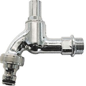 ROBINET DOUBLE SERVICE POUR CLE CHROME 1/2" (CLE PAS INCLUS)