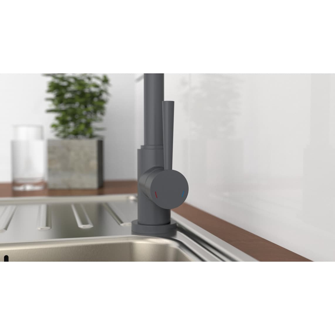 79164 CORNWALL Sink mixer, anthracite matt