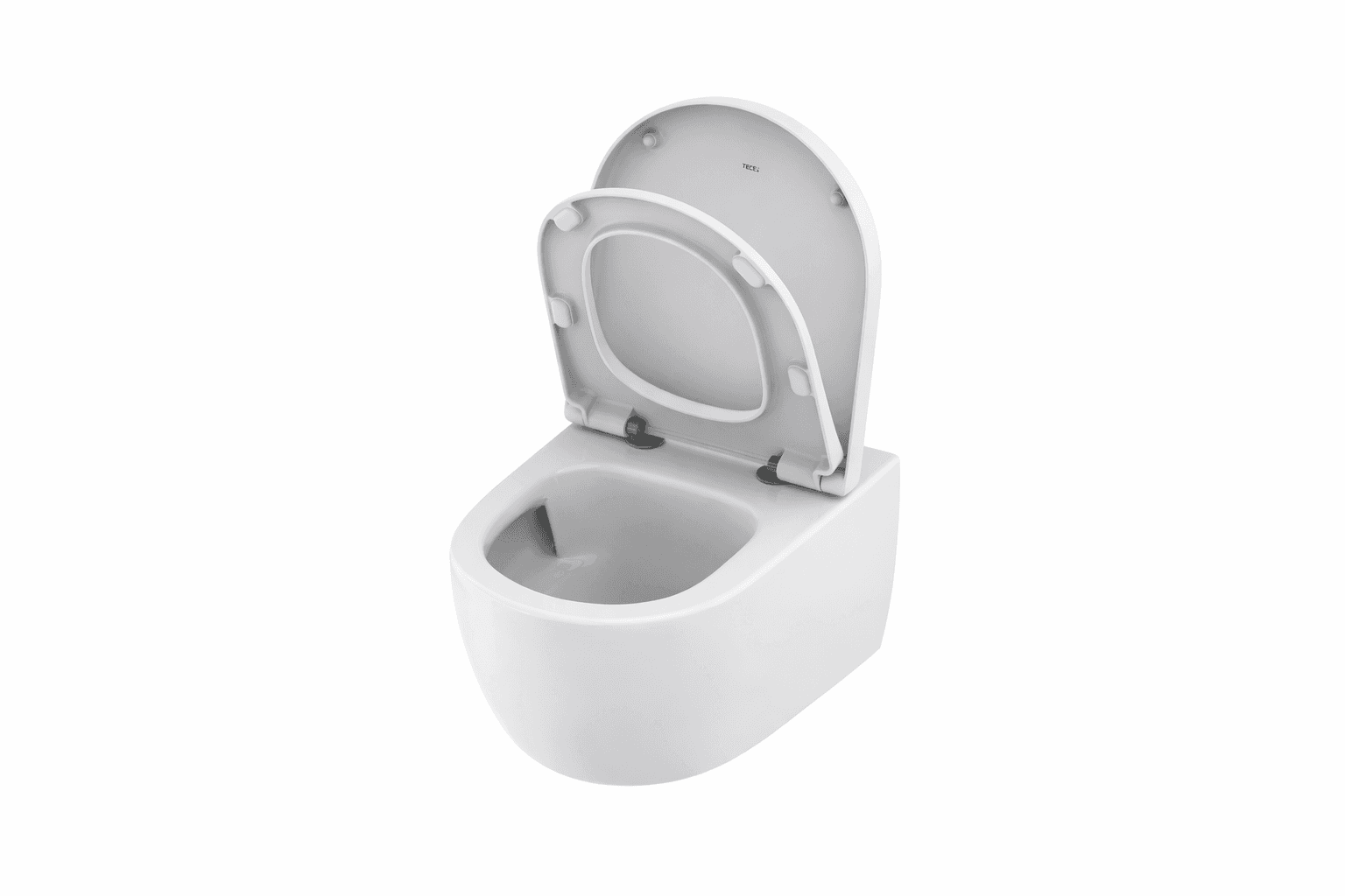 Teceloft - Kit wc avec chasse cyclonique - avec abattant wc - blanc brillant