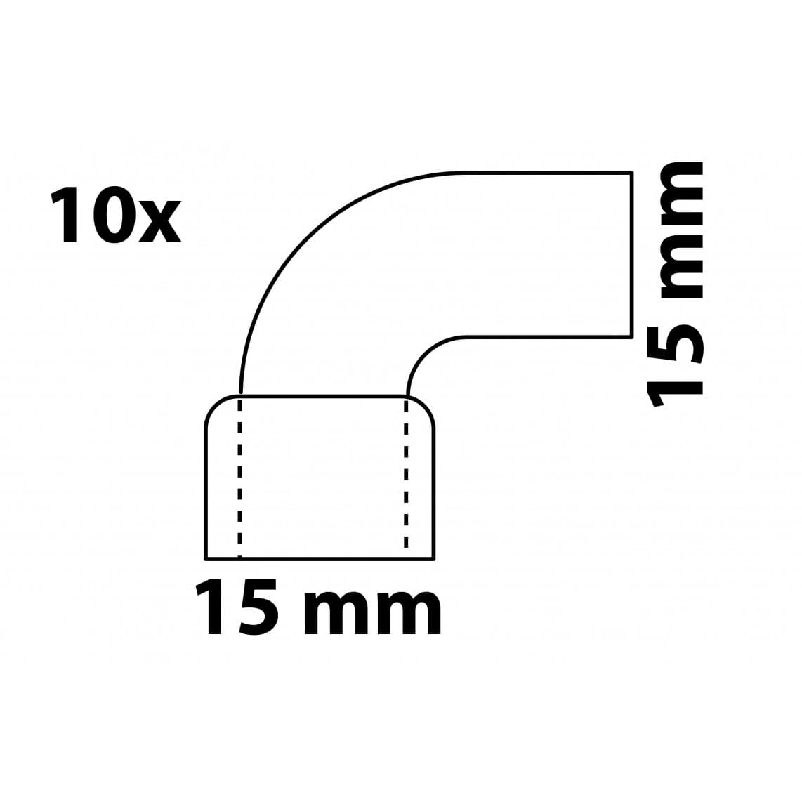 989267455 CU coude 90°, vierge, 15 mm, 1 manchon (5092) (10x)