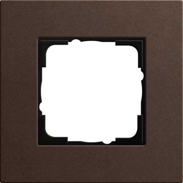 Cadre de finition Gira Esprit Brun foncé linoléum-multiplex Brun foncé produit naturel. Des