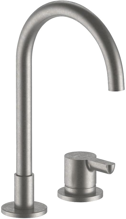 2 TROUS MITIGEUR LAVABO ICONA CLASSIC FANTINI SANS VIDAGE SAILLE 160MM RAW METAL PVD