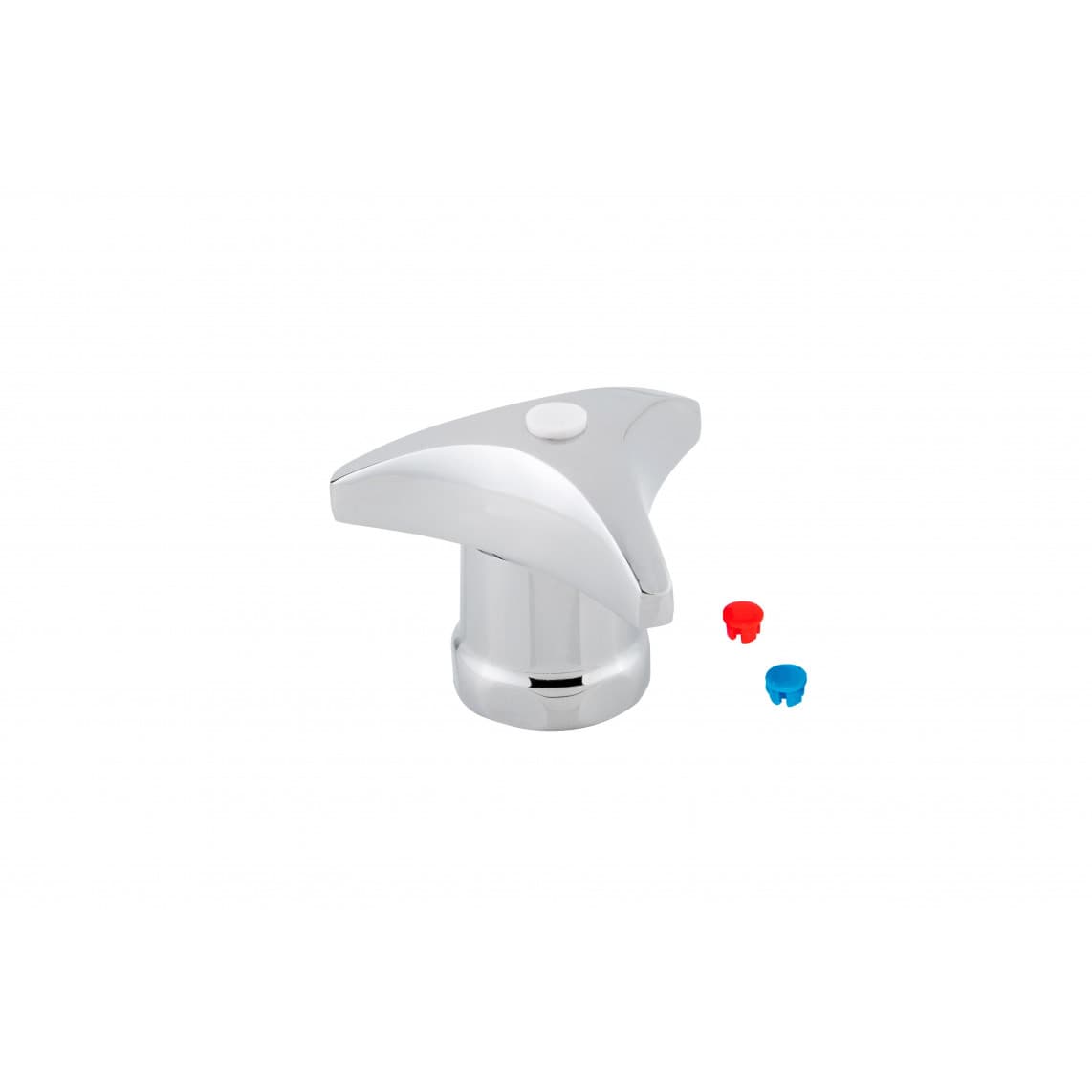 98614690 Poignée trébuchante en métal, chromé, pour 1/2" tête, Marquage bleu/rouge/blanc