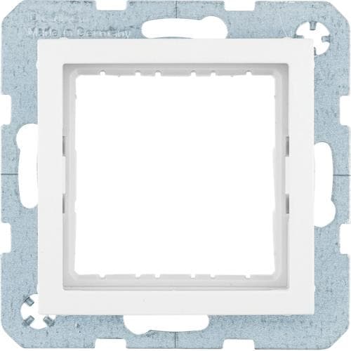 Adaptateur 45 x 45mm pour Berker S.1 / B.3 / B.7 Blanc polaire