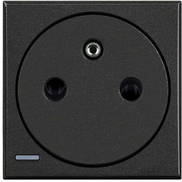Axolute prise affleurant 2 pôles + T 16A 250V - Anthracite