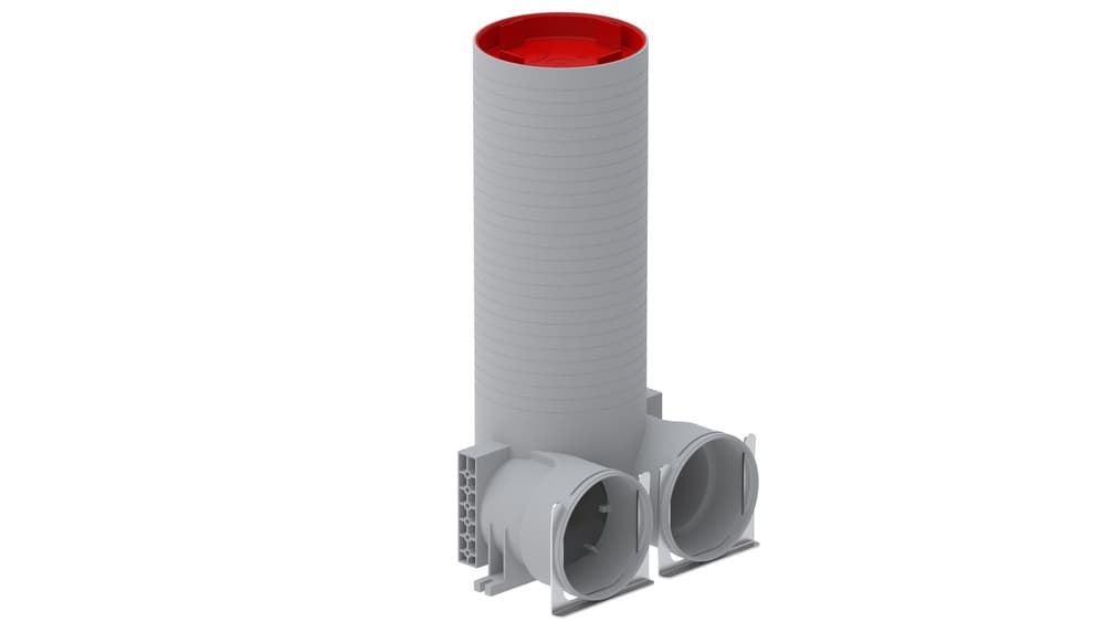 ZEH PLENUM TVA P D125/2XD90