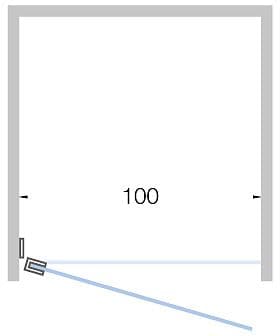 PORTE PIVOTANTE NICHE CLOSE >100CM H 200CM NOIR MAT-SATIN