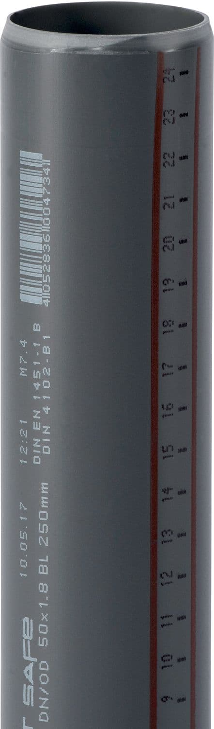 TUBE 50MM 5M P P L.LISSE PP HT-SAFE OSTENDORF
