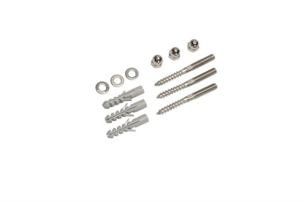 Kit de fixation, Inox, filetage M8, écrous, chevilles et rondelles inclus