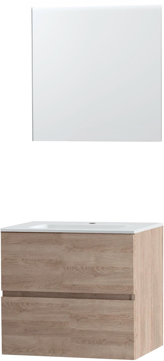 MEUBLE MOLTO CHENE NATUREL 70 PORCELAINE MIROIR