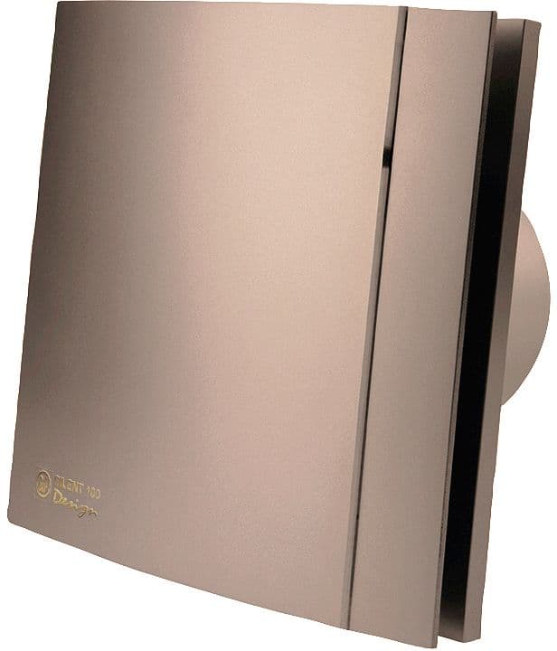 VENTILATEUR SALLE DE BAIN + TIMER SILENT-100 CRZ CHAMPAGNE DESIGN S&P