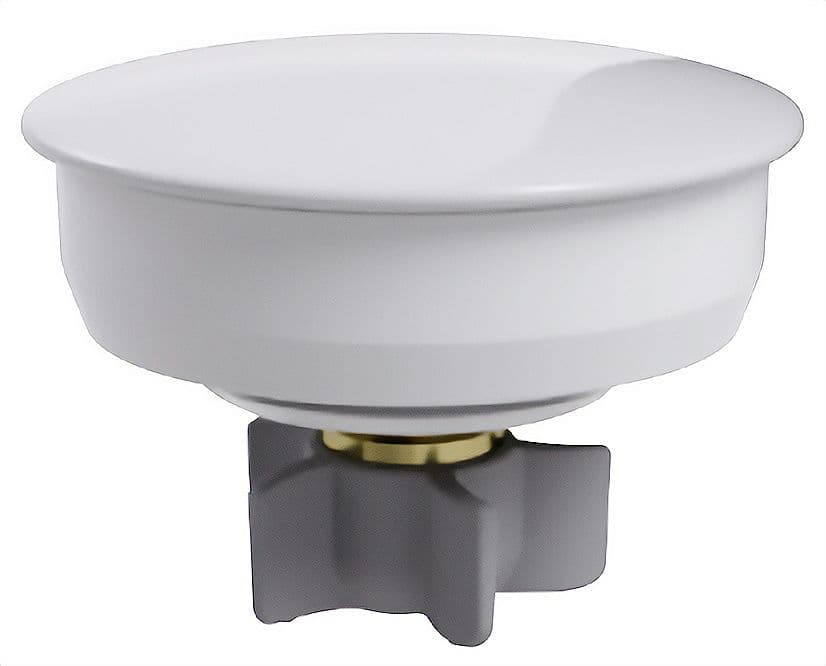 CLIC CREPINE POUR CLEANFLOW BURGBAD MINERAL 70MM LAVABO BLANC MAT