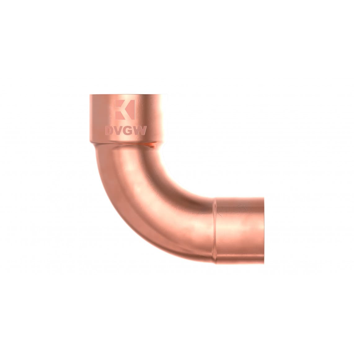 989025055 CU arc 90°, vierge, 22 mm, 1 manchon, (5001a)