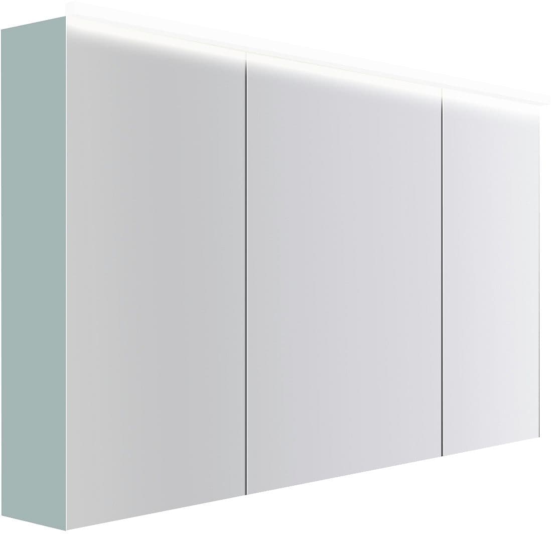 ARMOIRE TOILETTE COFFEE 3 PORTES 1400MM 4250K BLUE AZUR DOUX MAT