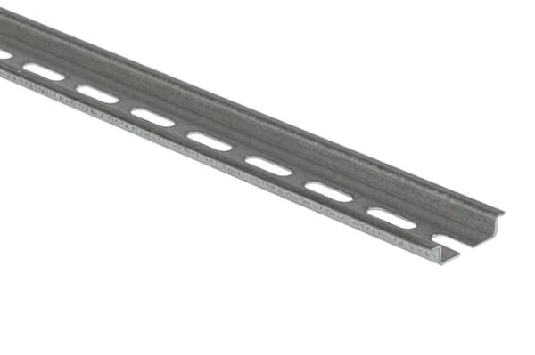 Rail omega avec perforation / Sendzimir Blanc / Rohs 7,5 x 35mm
