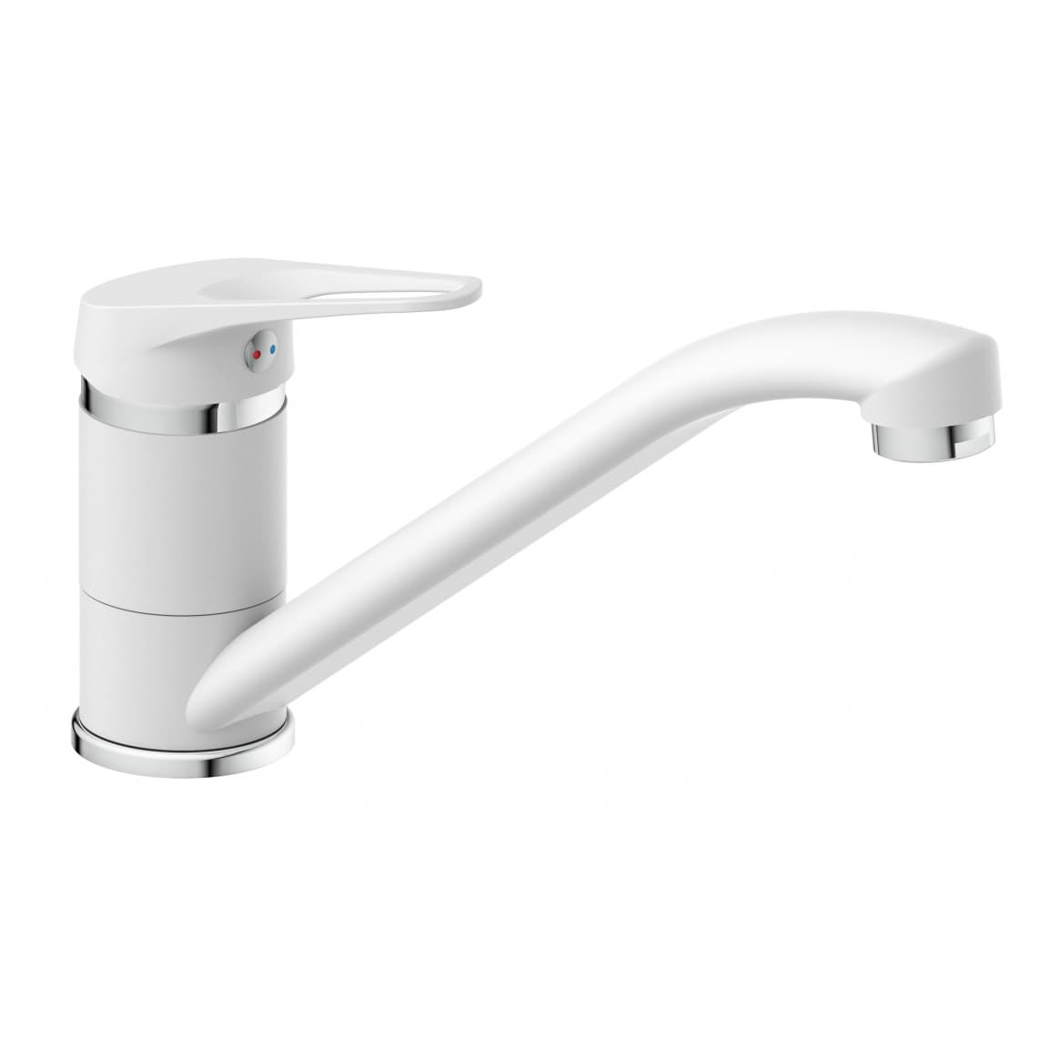 NI182SCR-W SPEED Keukenkraan, wit/chroom