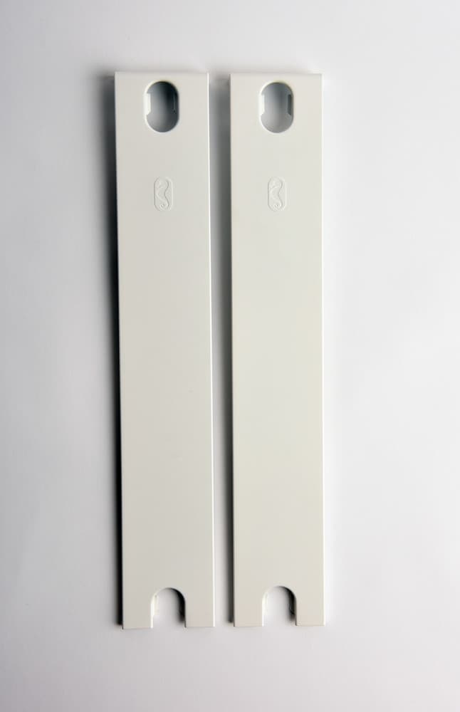 Van Marcke jeu de 2 panneaux latéraux T22 H 400 mm acier blanc