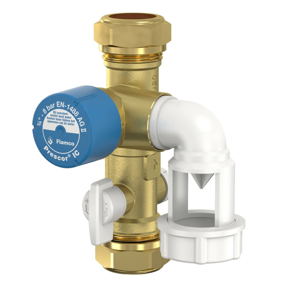 Flamco Group de securite Prescor IC 3/4 22 mm à sertir Combinaison d'entrée