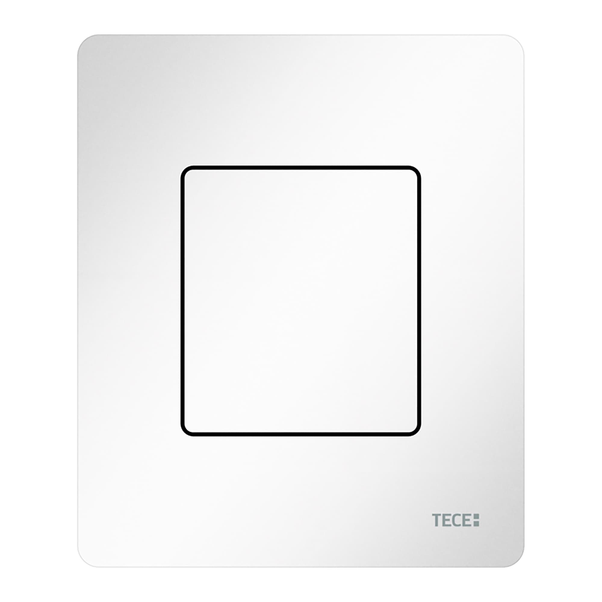 TECESOLID - PLAQUE DE DÉCLENCHEMENT URINOIR - CARTOUCHE INCLUSE - INOX - BLANC BRILLANT