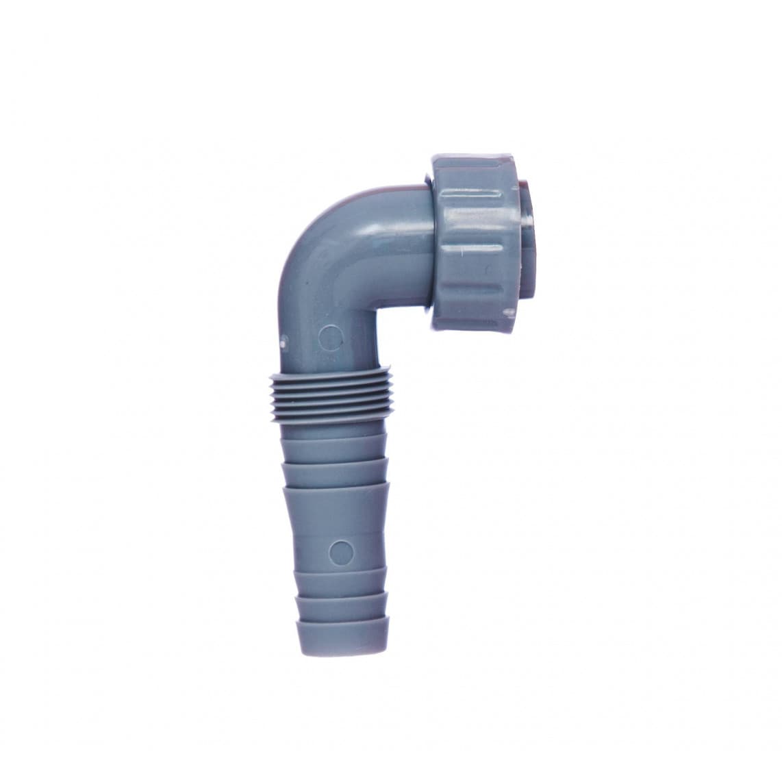 98839329 ECO-SAVE KS Raccordement de l'appareil 90°, Gris, 1" F x 3/4"T, pour siphon encastré pour machine à laver