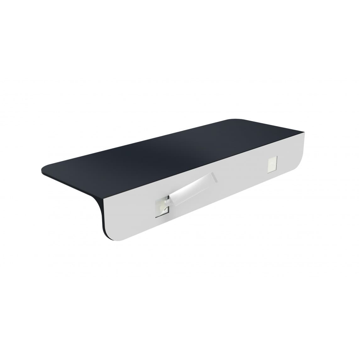 BA0956 Tablette de douche, noir, à coller