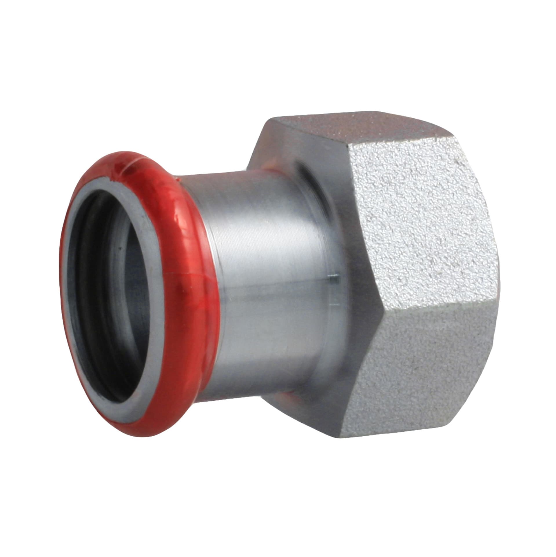 PRESS ACIER 'M 'GALVANISÉ RACCORD DROIT F1/2 X 22 MM C80PELBP