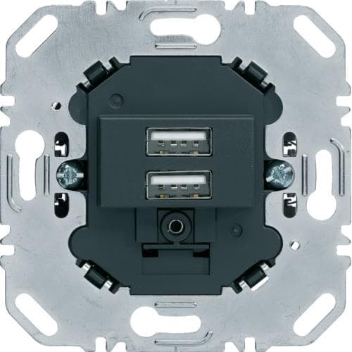 Chargeur Usb 230V 3.0 a Berker S.1 / B.3 / B.7 / Q.1 / Q.3 / K.1 / K.5 / R.1 / R.3 Anthracite, mat