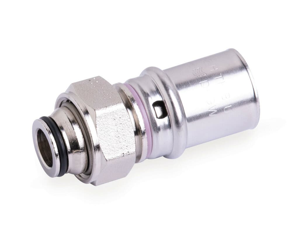SYSTEMPEX raccord droit per-alu raccord à serrer nicklé 20-M22